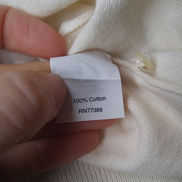 ♦3 for $15 J.Crew Ivory Cardigan Top - Picture 5 of 8